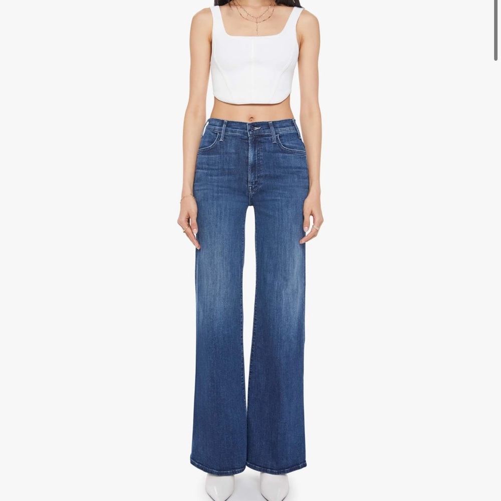MOTHER Blue Flare & Wide Leg Jeans